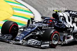 Pierre Gasly (FRA) AlphaTauri AT02. 13.11.2021. Formula 1 World Championship, Rd 19, Brazilian Grand Prix, Sao Paulo, Brazil, Sprint Race Day.