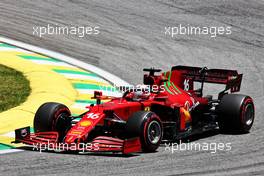 Charles Leclerc (MON) Ferrari SF-21. 13.11.2021. Formula 1 World Championship, Rd 19, Brazilian Grand Prix, Sao Paulo, Brazil, Sprint Race Day.