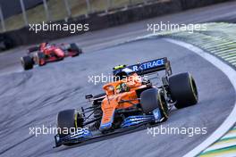Lando Norris (GBR) McLaren MCL35M. 13.11.2021. Formula 1 World Championship, Rd 19, Brazilian Grand Prix, Sao Paulo, Brazil, Sprint Race Day.