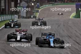 Fernando Alonso (ESP) Alpine F1 Team A521. 13.11.2021. Formula 1 World Championship, Rd 19, Brazilian Grand Prix, Sao Paulo, Brazil, Sprint Race Day.