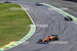 Lando Norris (GBR) McLaren MCL35M. 13.11.2021. Formula 1 World Championship, Rd 19, Brazilian Grand Prix, Sao Paulo, Brazil, Sprint Race Day.
