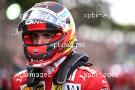 Carlos Sainz Jr (ESP) Ferrari on the grid. 13.11.2021. Formula 1 World Championship, Rd 19, Brazilian Grand Prix, Sao Paulo, Brazil, Sprint Race Day.