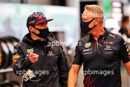 (L to R): Max Verstappen (NLD) Red Bull Racing with Jonathan Wheatley (GBR) Red Bull Racing Team Manager. 13.11.2021. Formula 1 World Championship, Rd 19, Brazilian Grand Prix, Sao Paulo, Brazil, Sprint Race Day.