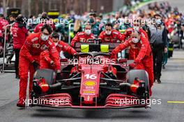 Charles Leclerc (MON) Ferrari SF-21 on the grid. 13.11.2021. Formula 1 World Championship, Rd 19, Brazilian Grand Prix, Sao Paulo, Brazil, Sprint Race Day.