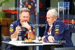 (L to R): Christian Horner (GBR) Red Bull Racing Team Principal with Dr Helmut Marko (AUT) Red Bull Motorsport Consultant. 13.11.2021. Formula 1 World Championship, Rd 19, Brazilian Grand Prix, Sao Paulo, Brazil, Sprint Race Day.