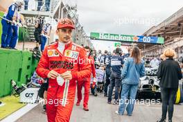 Carlos Sainz Jr (ESP) Ferrari on the grid. 13.11.2021. Formula 1 World Championship, Rd 19, Brazilian Grand Prix, Sao Paulo, Brazil, Sprint Race Day.