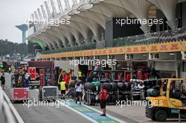 Freight being unpacked in the pits. 11.11.2021. Formula 1 World Championship, Rd 19, Brazilian Grand Prix, Sao Paulo, Brazil, Preparation Day.