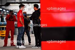 (L to R): Charles Leclerc (MON) Ferrari with Lando Norris (GBR) McLaren. 11.11.2021. Formula 1 World Championship, Rd 19, Brazilian Grand Prix, Sao Paulo, Brazil, Preparation Day.
