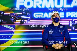 Nicholas Latifi (CDN) Williams Racing in the FIA Press Conference. 11.11.2021. Formula 1 World Championship, Rd 19, Brazilian Grand Prix, Sao Paulo, Brazil, Preparation Day.