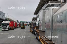 Williams Racing freight arrives at the circuit. 11.11.2021. Formula 1 World Championship, Rd 19, Brazilian Grand Prix, Sao Paulo, Brazil, Preparation Day.