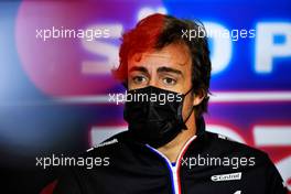 Fernando Alonso (ESP) Alpine F1 Team in the FIA Press Conference. 11.11.2021. Formula 1 World Championship, Rd 19, Brazilian Grand Prix, Sao Paulo, Brazil, Preparation Day.
