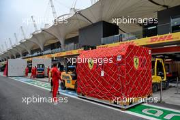 Ferrari freght arrives in the pits. 11.11.2021. Formula 1 World Championship, Rd 19, Brazilian Grand Prix, Sao Paulo, Brazil, Preparation Day.