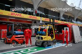 Ferrari freght arrives in the pits. 11.11.2021. Formula 1 World Championship, Rd 19, Brazilian Grand Prix, Sao Paulo, Brazil, Preparation Day.