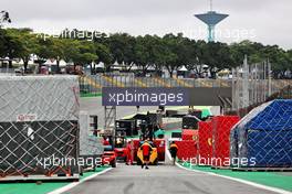 Freight arriving in the pits. 11.11.2021. Formula 1 World Championship, Rd 19, Brazilian Grand Prix, Sao Paulo, Brazil, Preparation Day.