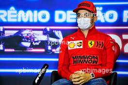 Charles Leclerc (MON) Ferrari in the FIA Press Conference. 11.11.2021. Formula 1 World Championship, Rd 19, Brazilian Grand Prix, Sao Paulo, Brazil, Preparation Day.