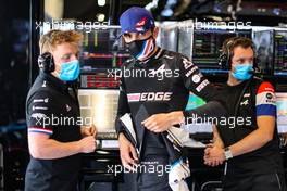 (L to R): Josh Peckett (GBR) Alpine F1 Team Race Engineer with Esteban Ocon (FRA) Alpine F1 Team. 07.05.2021 Formula 1 World Championship, Rd 4, Spanish Grand Prix, Barcelona, Spain, Practice Day.
