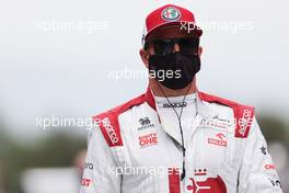 Kimi Raikkonen (FIN) Alfa Romeo Racing on the grid. 09.05.2021. Formula 1 World Championship, Rd 4, Spanish Grand Prix, Barcelona, Spain, Race Day.