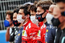 Charles Leclerc (MON) Ferrari on the grid. 09.05.2021. Formula 1 World Championship, Rd 4, Spanish Grand Prix, Barcelona, Spain, Race Day.