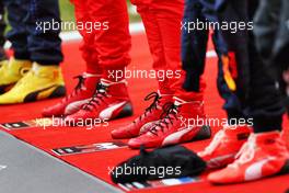 Charles Leclerc (MON) Ferrari - racing boots - on the grid. 09.05.2021. Formula 1 World Championship, Rd 4, Spanish Grand Prix, Barcelona, Spain, Race Day.
