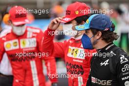 Fernando Alonso (ESP) Alpine F1 Team on the grid. 09.05.2021. Formula 1 World Championship, Rd 4, Spanish Grand Prix, Barcelona, Spain, Race Day.