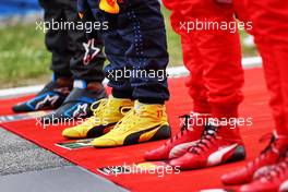 Sergio Perez (MEX) Red Bull Racing RB16B - racing boots - on the grid. 09.05.2021. Formula 1 World Championship, Rd 4, Spanish Grand Prix, Barcelona, Spain, Race Day.