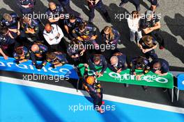 Max Verstappen (NLD) Red Bull Racing with Christian Horner (GBR) Red Bull Racing Team Principal and Dr Helmut Marko (AUT) Red Bull Motorsport Consultant in parc ferme. 09.05.2021. Formula 1 World Championship, Rd 4, Spanish Grand Prix, Barcelona, Spain, Race Day.