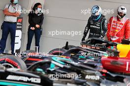Valtteri Bottas (FIN) Mercedes AMG F1 W12 in parc ferme. 09.05.2021. Formula 1 World Championship, Rd 4, Spanish Grand Prix, Barcelona, Spain, Race Day.