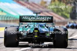 Lance Stroll (CDN) Aston Martin F1 Team AMR21. 08.05.2021. Formula 1 World Championship, Rd 4, Spanish Grand Prix, Barcelona, Spain, Qualifying Day.