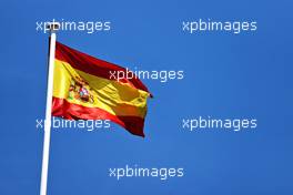 Circuit atmosphere - Spanish flag. 06.05.2021. Formula 1 World Championship, Rd 4, Spanish Grand Prix, Barcelona, Spain, Preparation Day.