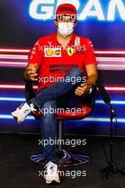 Carlos Sainz Jr (ESP) Ferrari in the FIA Press Conference. 06.05.2021. Formula 1 World Championship, Rd 4, Spanish Grand Prix, Barcelona, Spain, Preparation Day.