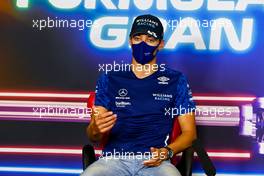 George Russell (GBR) Williams Racing in the FIA Press Conference. 06.05.2021. Formula 1 World Championship, Rd 4, Spanish Grand Prix, Barcelona, Spain, Preparation Day.