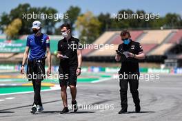Esteban Ocon (FRA) Alpine F1 Team walks the circuit with the team. 06.05.2021. Formula 1 World Championship, Rd 4, Spanish Grand Prix, Barcelona, Spain, Preparation Day.