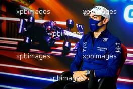 Nicholas Latifi (CDN) Williams Racing in the FIA Press Conference. 06.05.2021. Formula 1 World Championship, Rd 4, Spanish Grand Prix, Barcelona, Spain, Preparation Day.