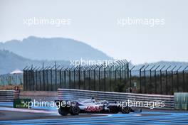 Mick Schumacher (GER) Haas VF-21 spun at the start of the first practice session. 18.06.2021. Formula 1 World Championship, Rd 7, French Grand Prix, Paul Ricard, France, Practice Day.