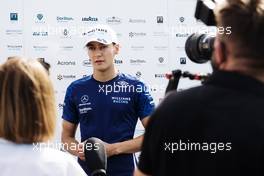 George Russell (GBR) Williams Racing with the media. 18.06.2021. Formula 1 World Championship, Rd 7, French Grand Prix, Paul Ricard, France, Practice Day.