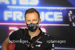 Laurent Rossi (FRA) Alpine Chief Executive Officer in the FIA Press Conference. 18.06.2021. Formula 1 World Championship, Rd 7, French Grand Prix, Paul Ricard, France, Practice Day.
