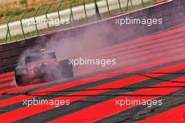 Carlos Sainz Jr (ESP) Ferrari SF-21 spun in the first practice session. 18.06.2021. Formula 1 World Championship, Rd 7, French Grand Prix, Paul Ricard, France, Practice Day.