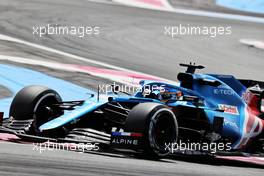 Fernando Alonso (ESP) Alpine F1 Team A521. 18.06.2021. Formula 1 World Championship, Rd 7, French Grand Prix, Paul Ricard, France, Practice Day.