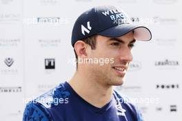 Nicholas Latifi (CDN) Williams Racing with the media. 18.06.2021. Formula 1 World Championship, Rd 7, French Grand Prix, Paul Ricard, France, Practice Day.