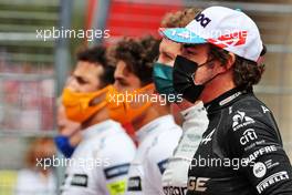 Fernando Alonso (ESP) Alpine F1 Team on the grid. 20.06.2021. Formula 1 World Championship, Rd 7, French Grand Prix, Paul Ricard, France, Race Day.