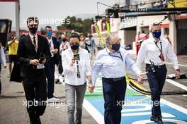 Jean Todt (FRA) FIA President with Michelle Yeoh (MAL) on the grid. 20.06.2021. Formula 1 World Championship, Rd 7, French Grand Prix, Paul Ricard, France, Race Day.