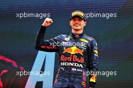 Race winner Max Verstappen (NLD) Red Bull Racing celebrates on the podium. 20.06.2021. Formula 1 World Championship, Rd 7, French Grand Prix, Paul Ricard, France, Race Day.