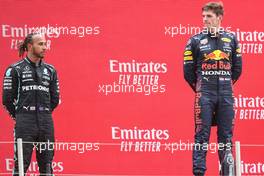 Lewis Hamilton (GBR), Mercedes AMG F1  and Max Verstappen (NLD), Red Bull Racing  20.06.2021. Formula 1 World Championship, Rd 7, French Grand Prix, Paul Ricard, France, Race Day.