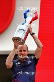 Gianpiero Lambiase (ITA) Red Bull Racing Engineer celebrates on the podium. 20.06.2021. Formula 1 World Championship, Rd 7, French Grand Prix, Paul Ricard, France, Race Day.