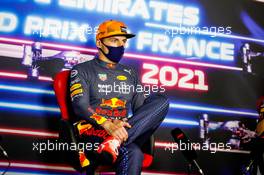 Max Verstappen (NLD) Red Bull Racing in the post race FIA Press Conference. 20.06.2021. Formula 1 World Championship, Rd 7, French Grand Prix, Paul Ricard, France, Race Day.