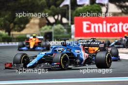 Fernando Alonso (ESP) Alpine F1 Team A521. 20.06.2021. Formula 1 World Championship, Rd 7, French Grand Prix, Paul Ricard, France, Race Day.