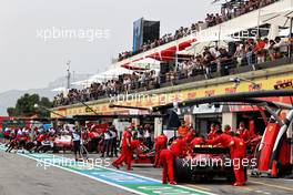 Charles Leclerc (MON) Ferrari SF-21 in the pits. 19.06.2021. Formula 1 World Championship, Rd 7, French Grand Prix, Paul Ricard, France, Qualifying Day.