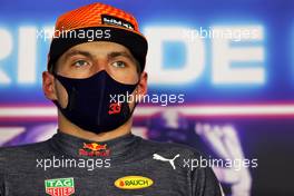 Max Verstappen (NLD) Red Bull Racing in the post qualifying FIA Press Conference. 19.06.2021. Formula 1 World Championship, Rd 7, French Grand Prix, Paul Ricard, France, Qualifying Day.