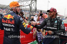 Pole for Max Verstappen (NLD) Red Bull Racing and 2nd for Lewis Hamilton (GBR) Mercedes AMG F1. 19.06.2021. Formula 1 World Championship, Rd 7, French Grand Prix, Paul Ricard, France, Qualifying Day.