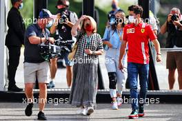 Charles Leclerc (MON) Ferrari with his mother Pascale Leclerc. 19.06.2021. Formula 1 World Championship, Rd 7, French Grand Prix, Paul Ricard, France, Qualifying Day.